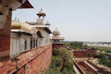 Double-moated Agra Fort