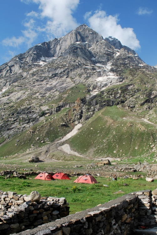 Camping at Chhatru, Spiti Valley, Northern India